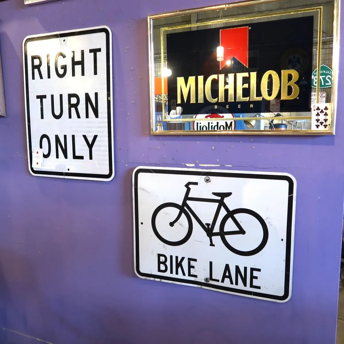 BIKE LANE ビンテージ ロードサイン