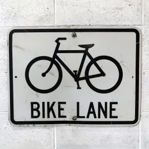BIKE LANE ビンテージ ロードサイン