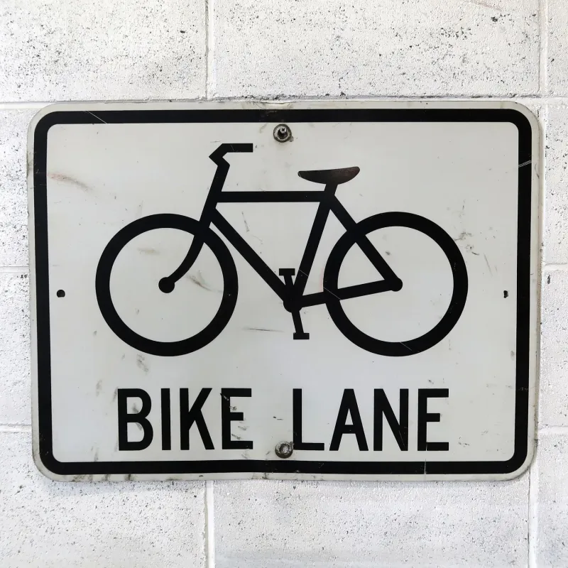 BIKE LANE ビンテージ ロードサイン
