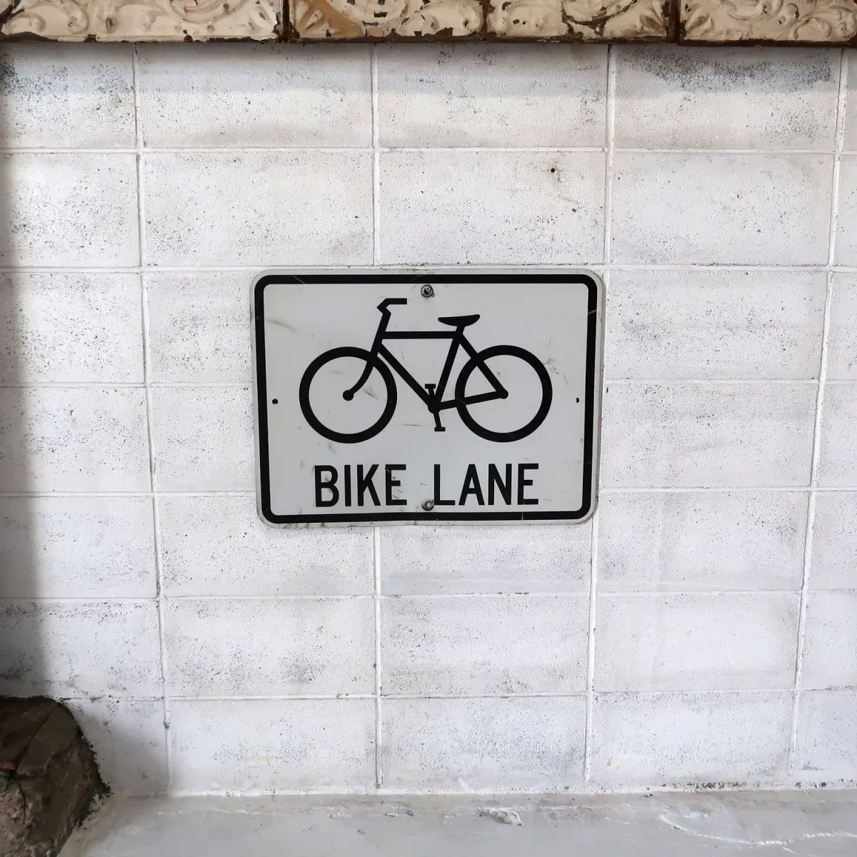 BIKE LANE ビンテージ ロードサイン