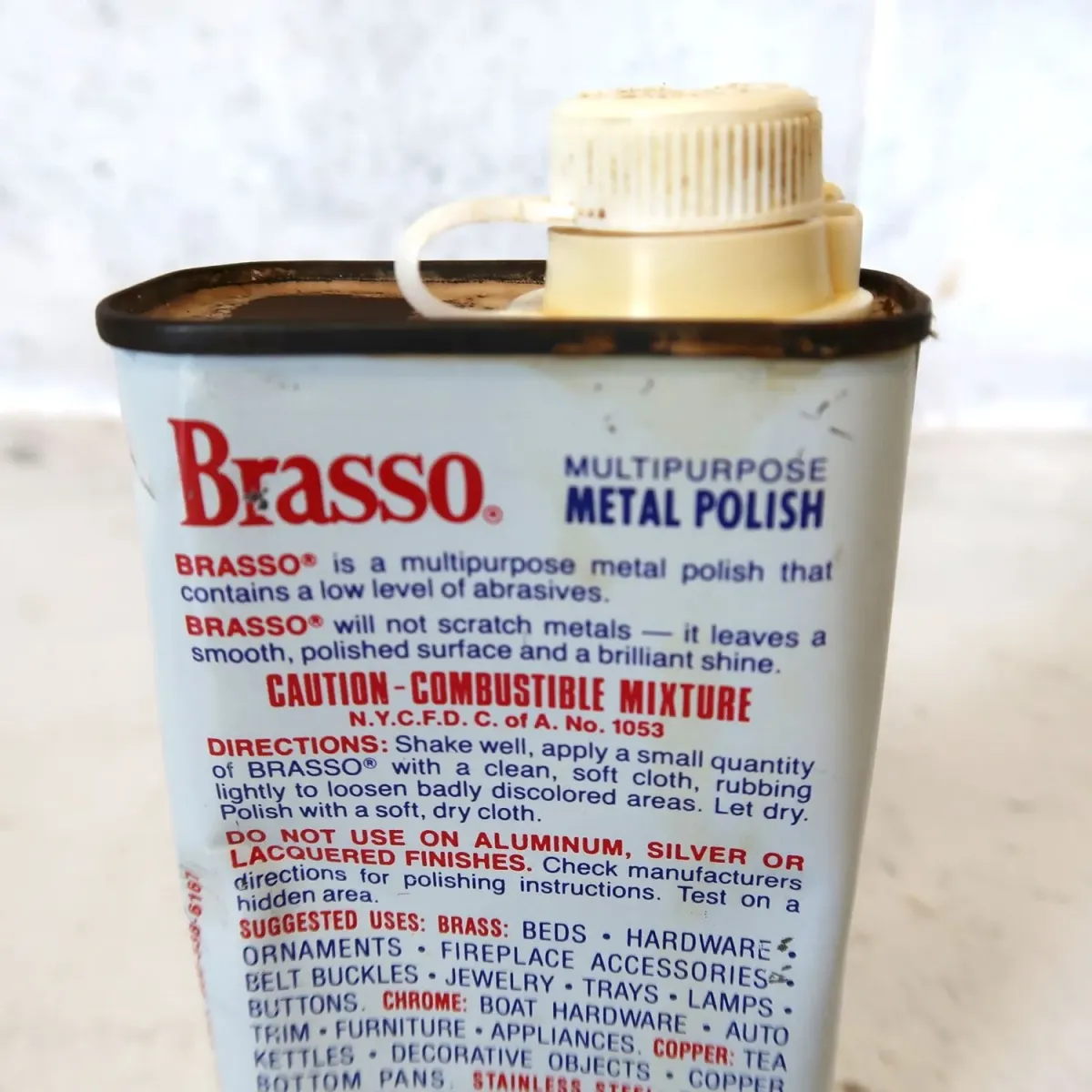 Brasso ビンテージ ポリッシュ缶