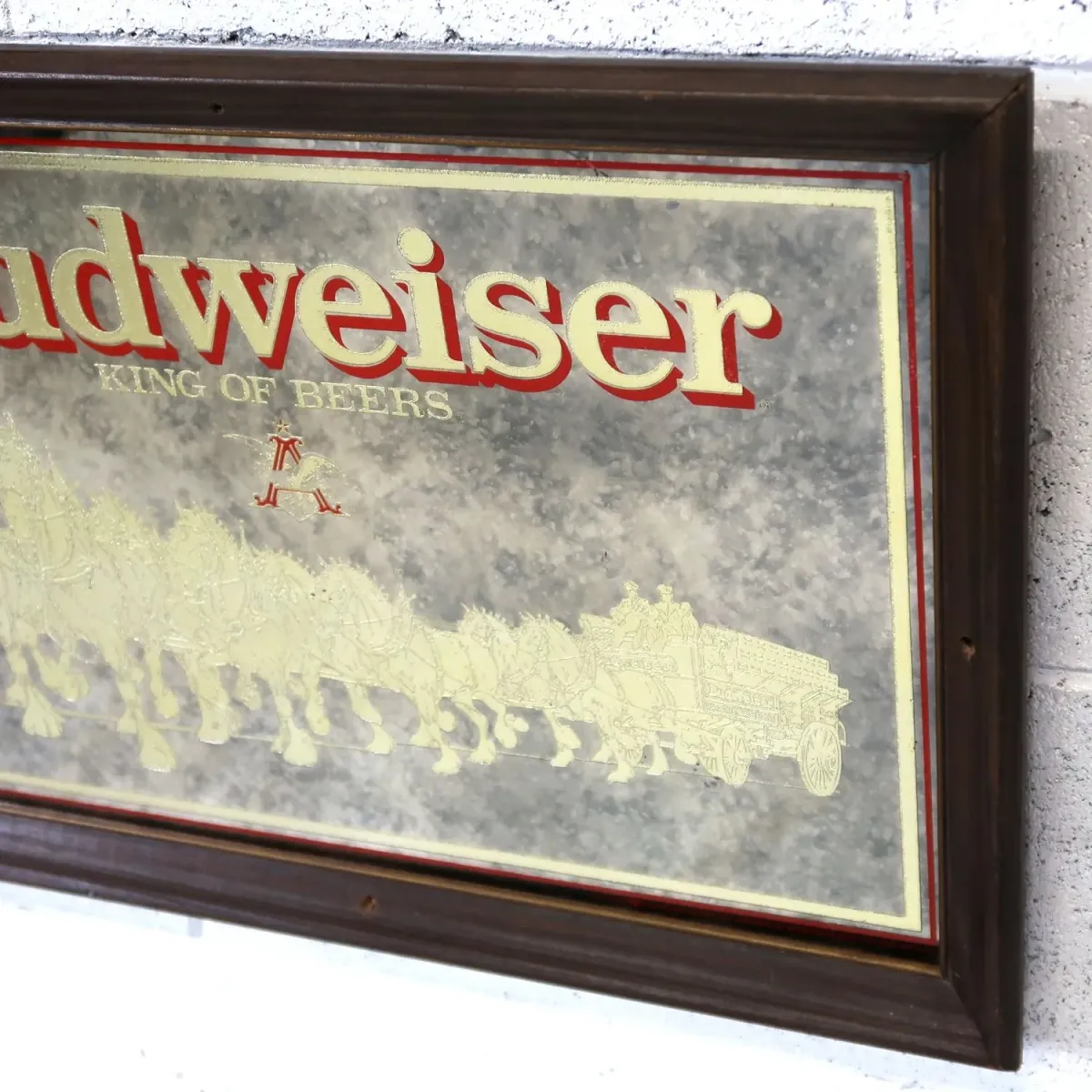 Budweiser ビンテージ パブミラー