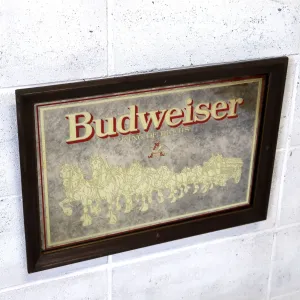 Budweiser ビンテージ パブミラー