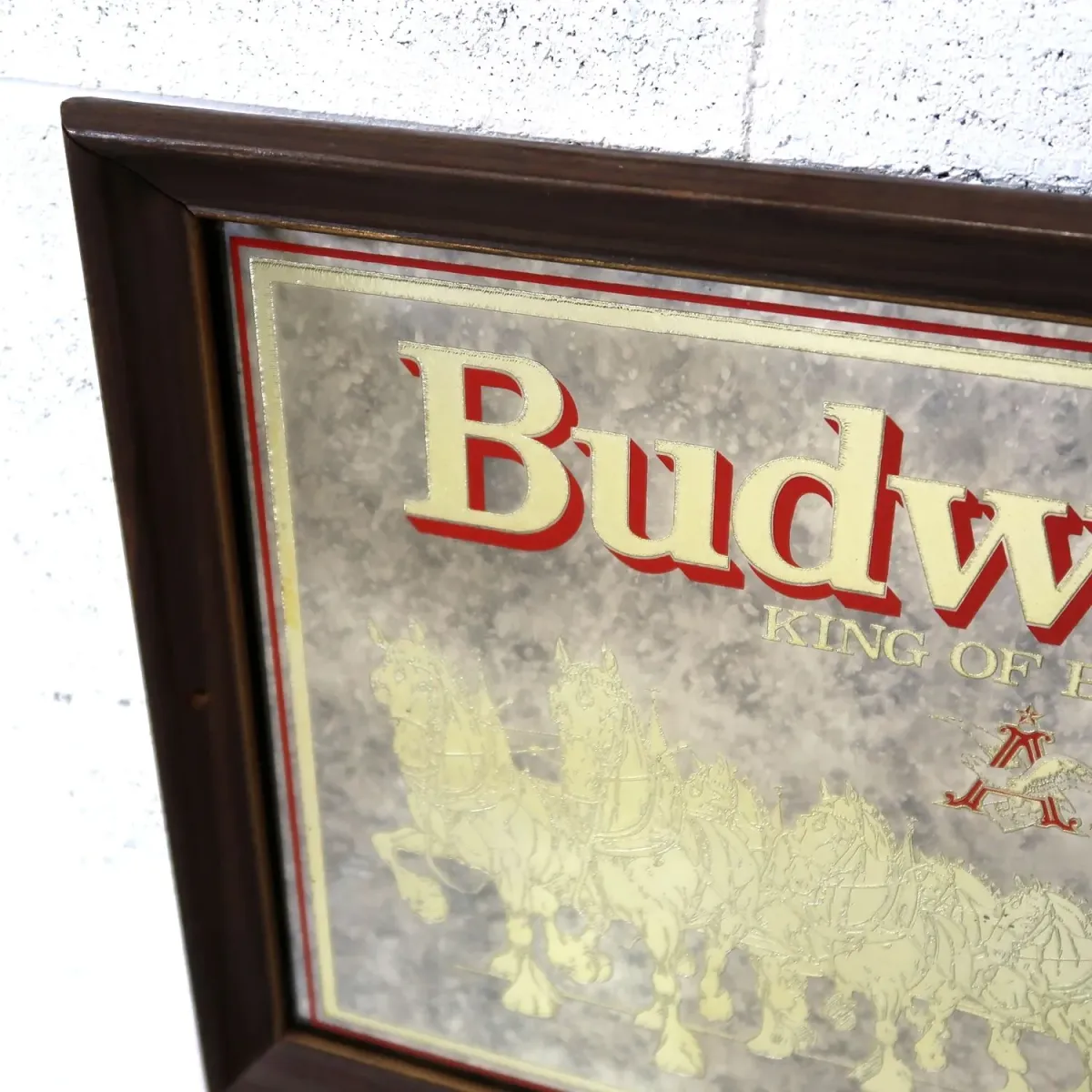 Budweiser ビンテージ パブミラー