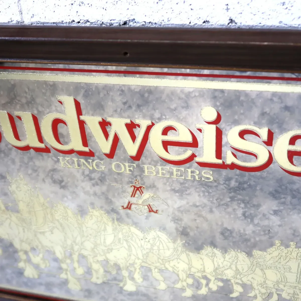 Budweiser ビンテージ パブミラー