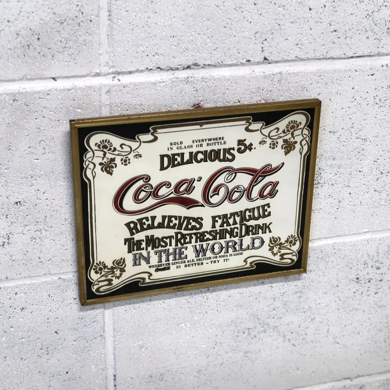 Coca Cola ビンテージ ミニパブミラー