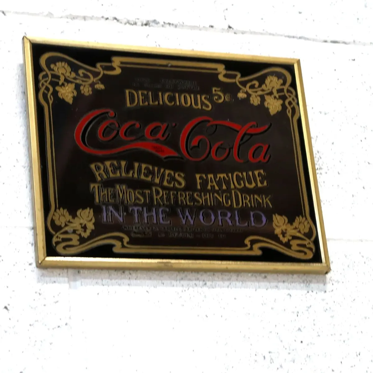 Coca Cola ビンテージ ミニパブミラー