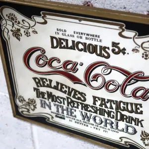 Coca Cola ビンテージ ミニパブミラー
