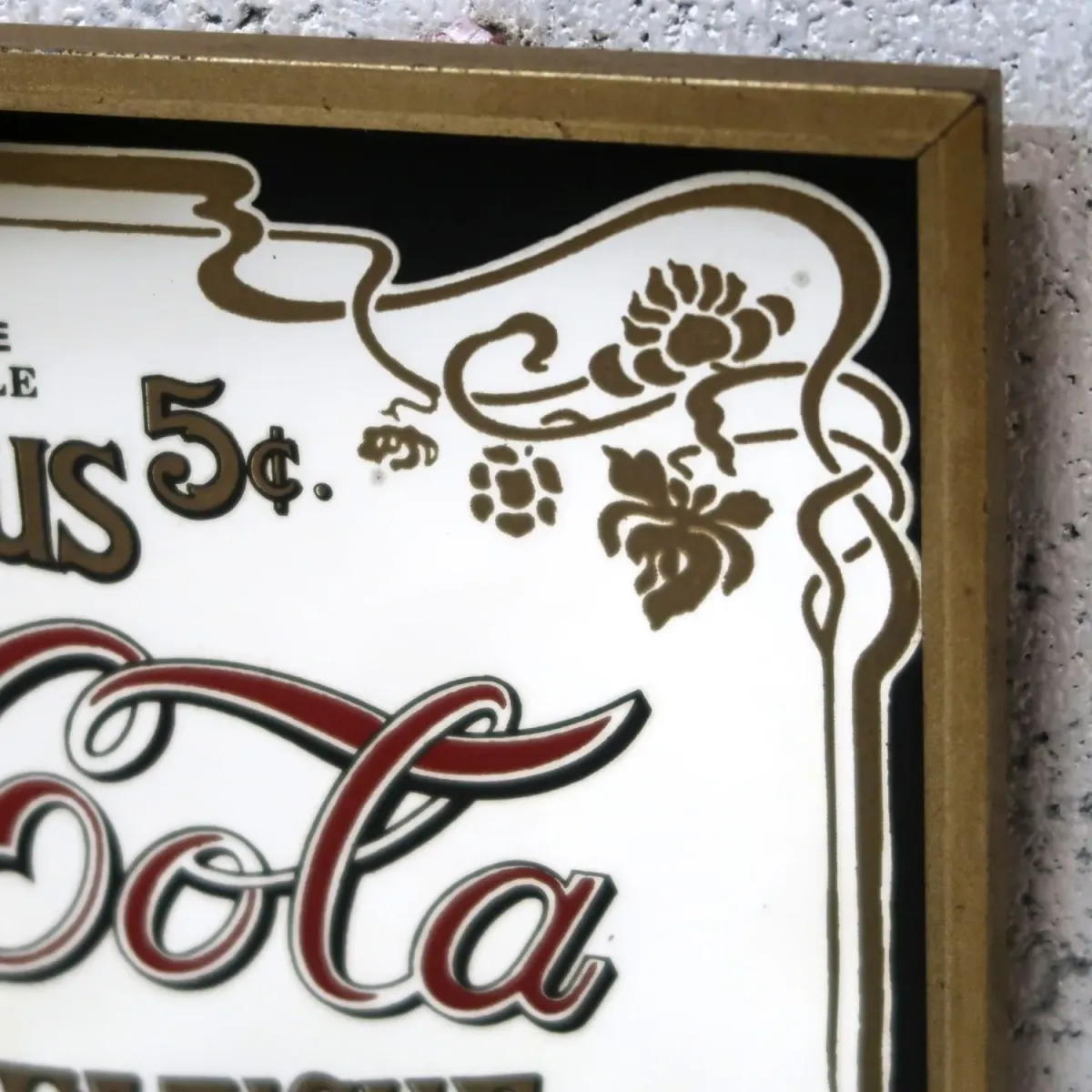 Coca Cola ビンテージ ミニパブミラー