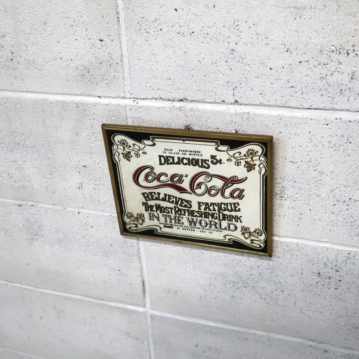Coca Cola ビンテージ ミニパブミラー
