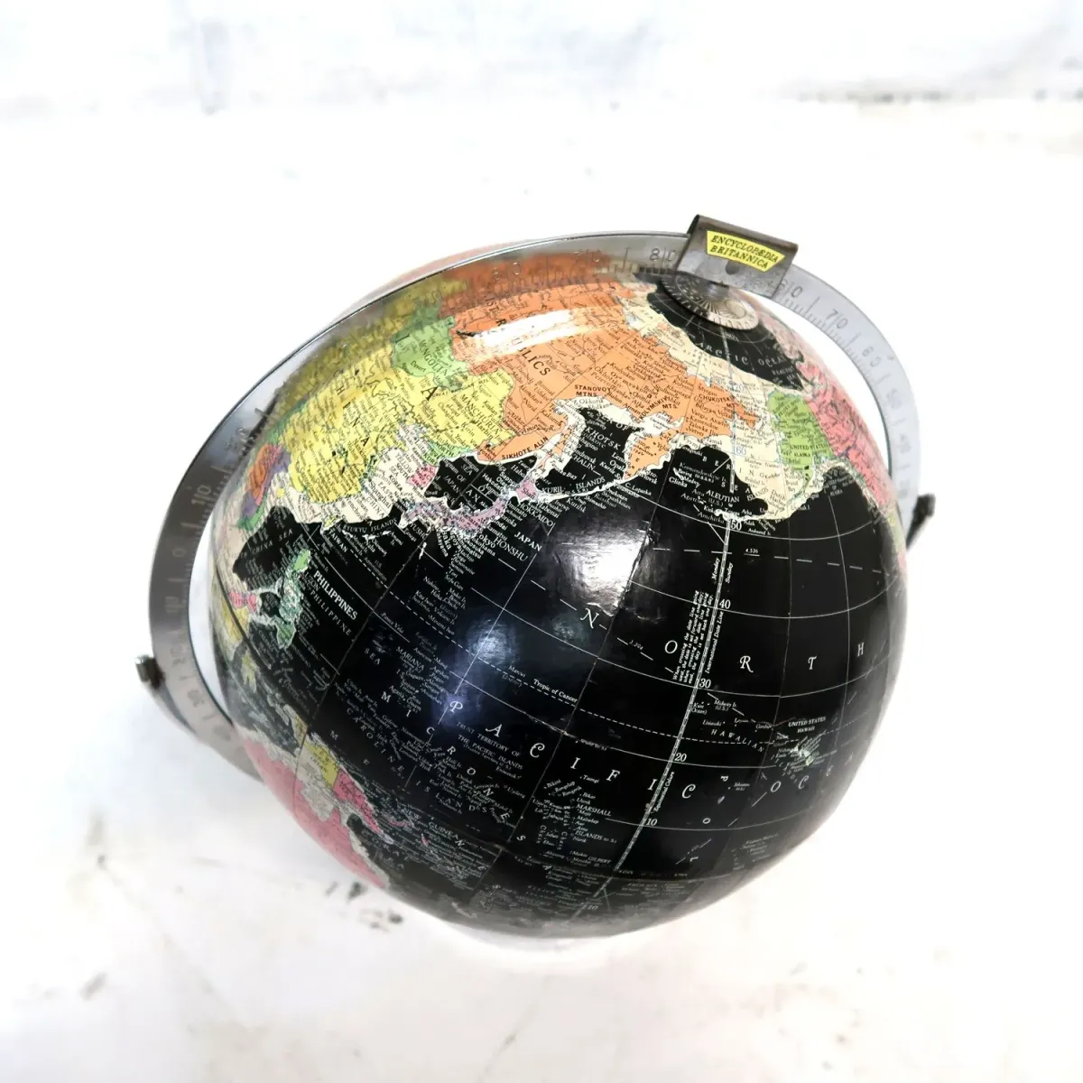 REPLOGLE社 アンティーク 黒地球儀 ブラックオーシャン