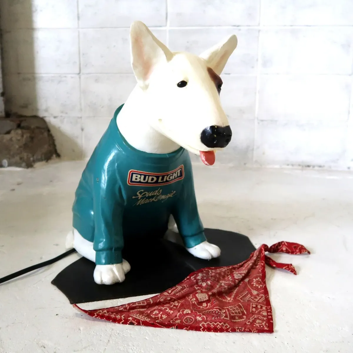80's BUD LIGHT バド犬ライトサイン Spuds Mackenzie
