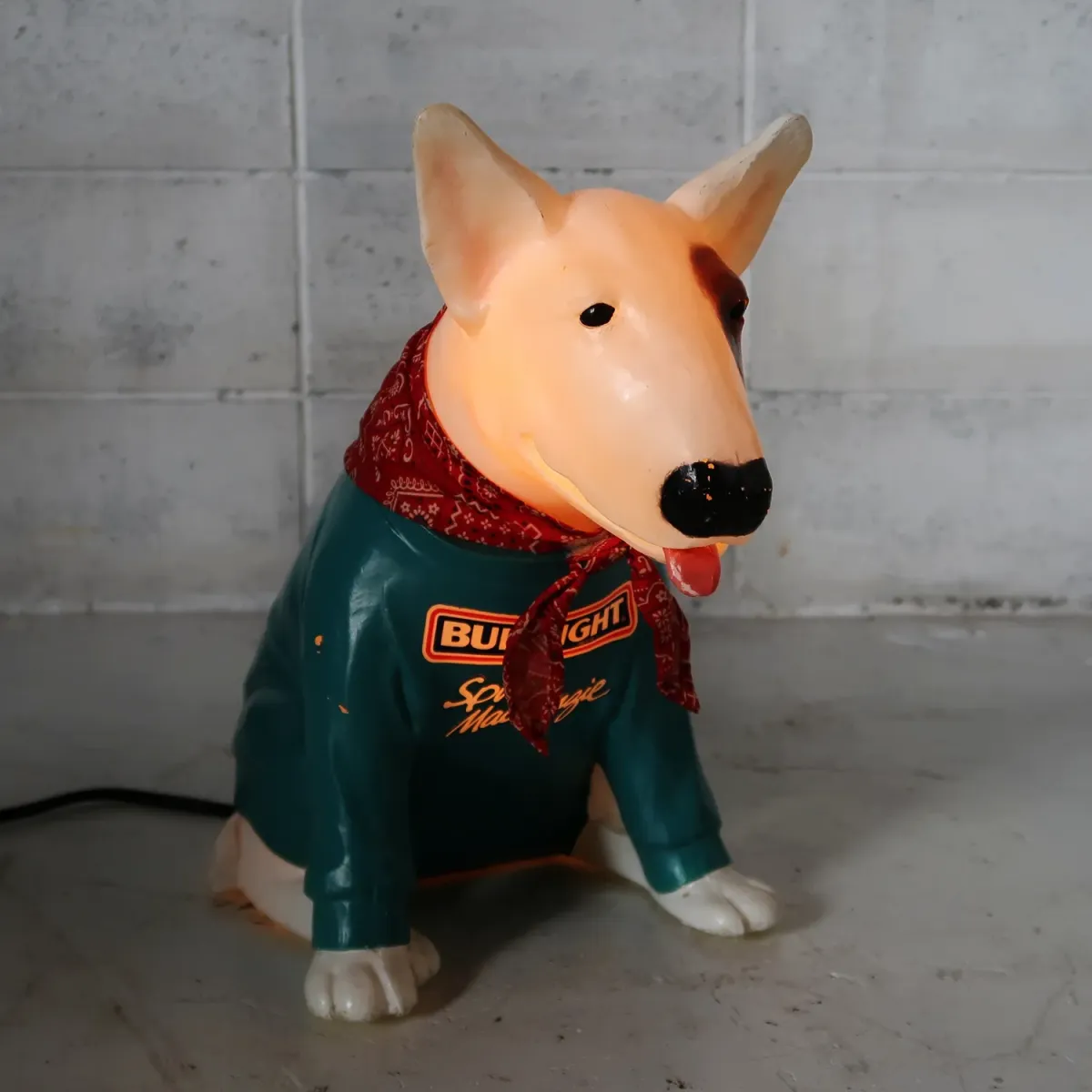 80's BUD LIGHT バド犬ライトサイン Spuds Mackenzie