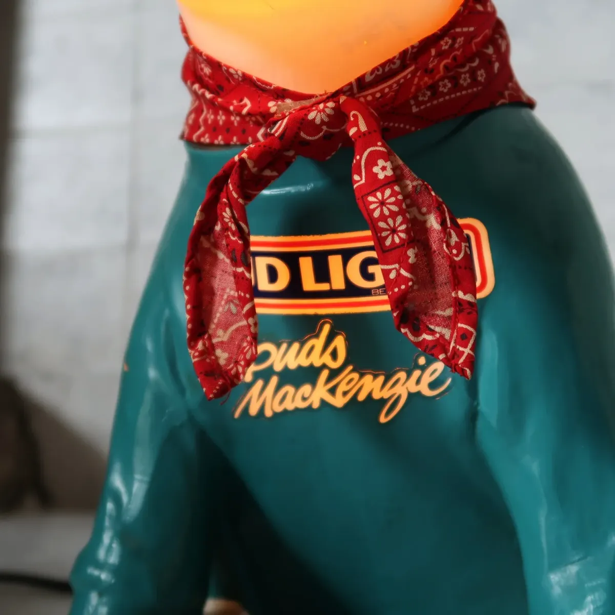 80's BUD LIGHT バド犬ライトサイン Spuds Mackenzie