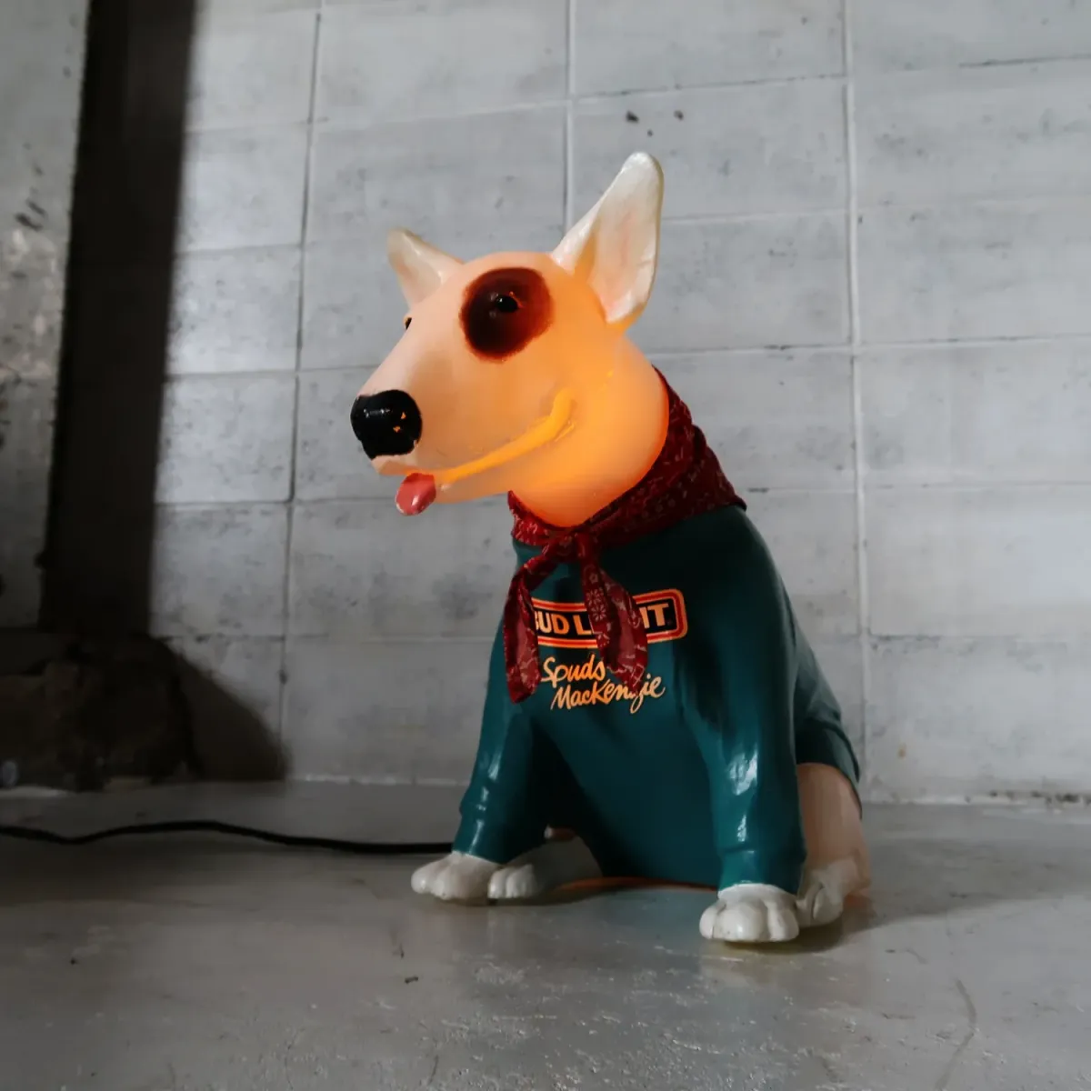 80's BUD LIGHT バド犬ライトサイン Spuds Mackenzie