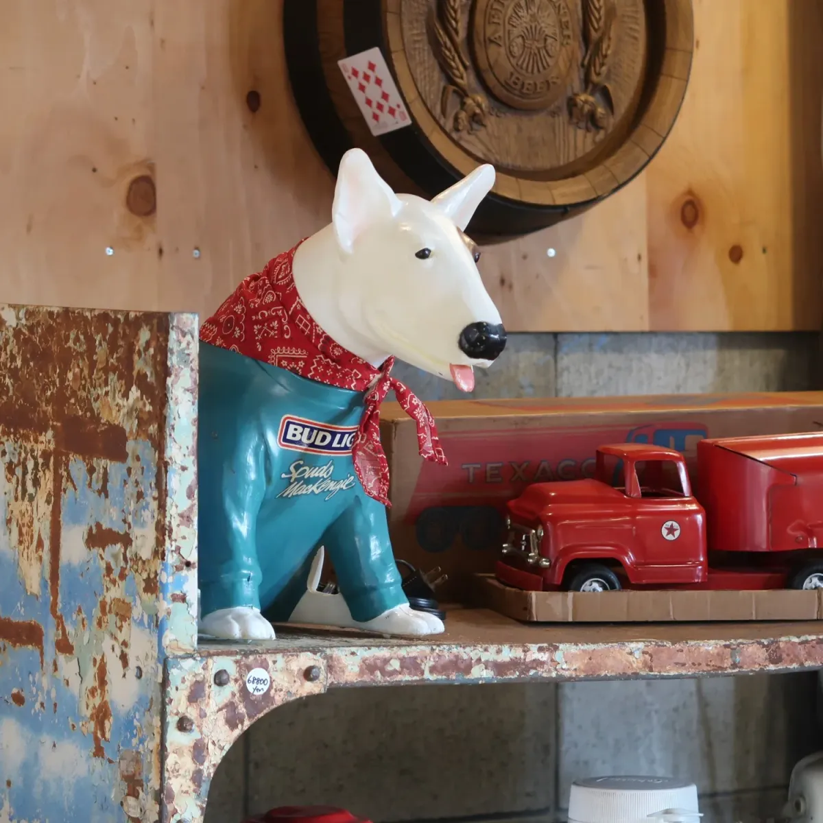 80's BUD LIGHT バド犬ライトサイン Spuds Mackenzie