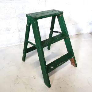 ビンテージ ウッドステップラダー
