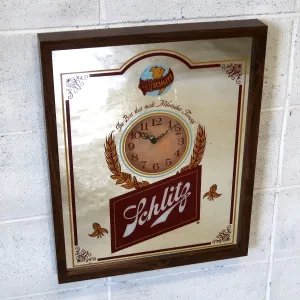 Schlitz ビンテージ パブミラークロック