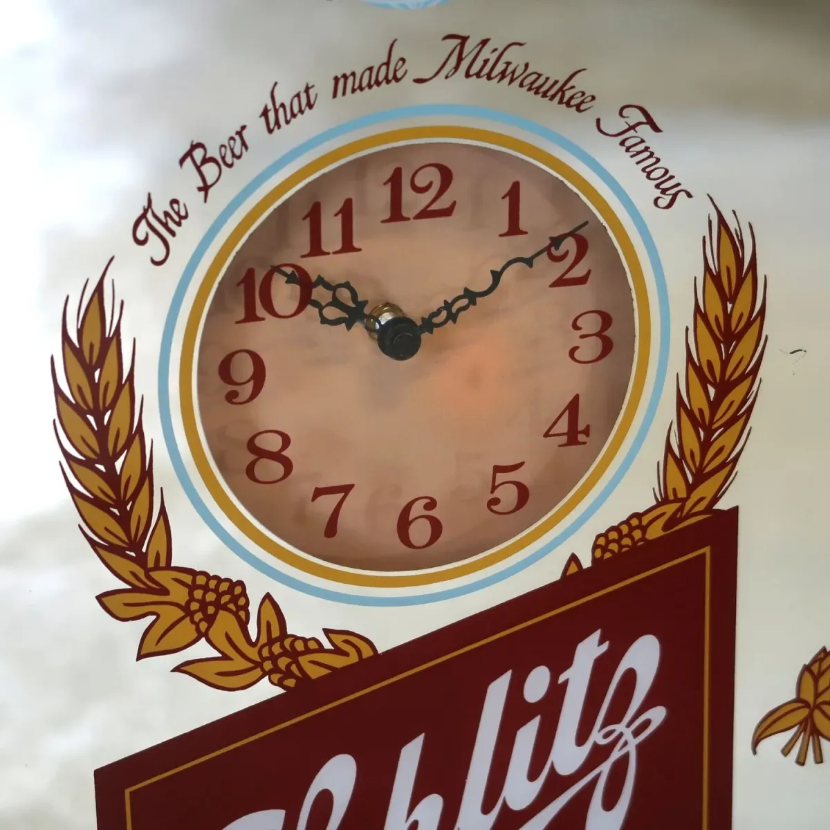 Schlitz ビンテージ パブミラークロック