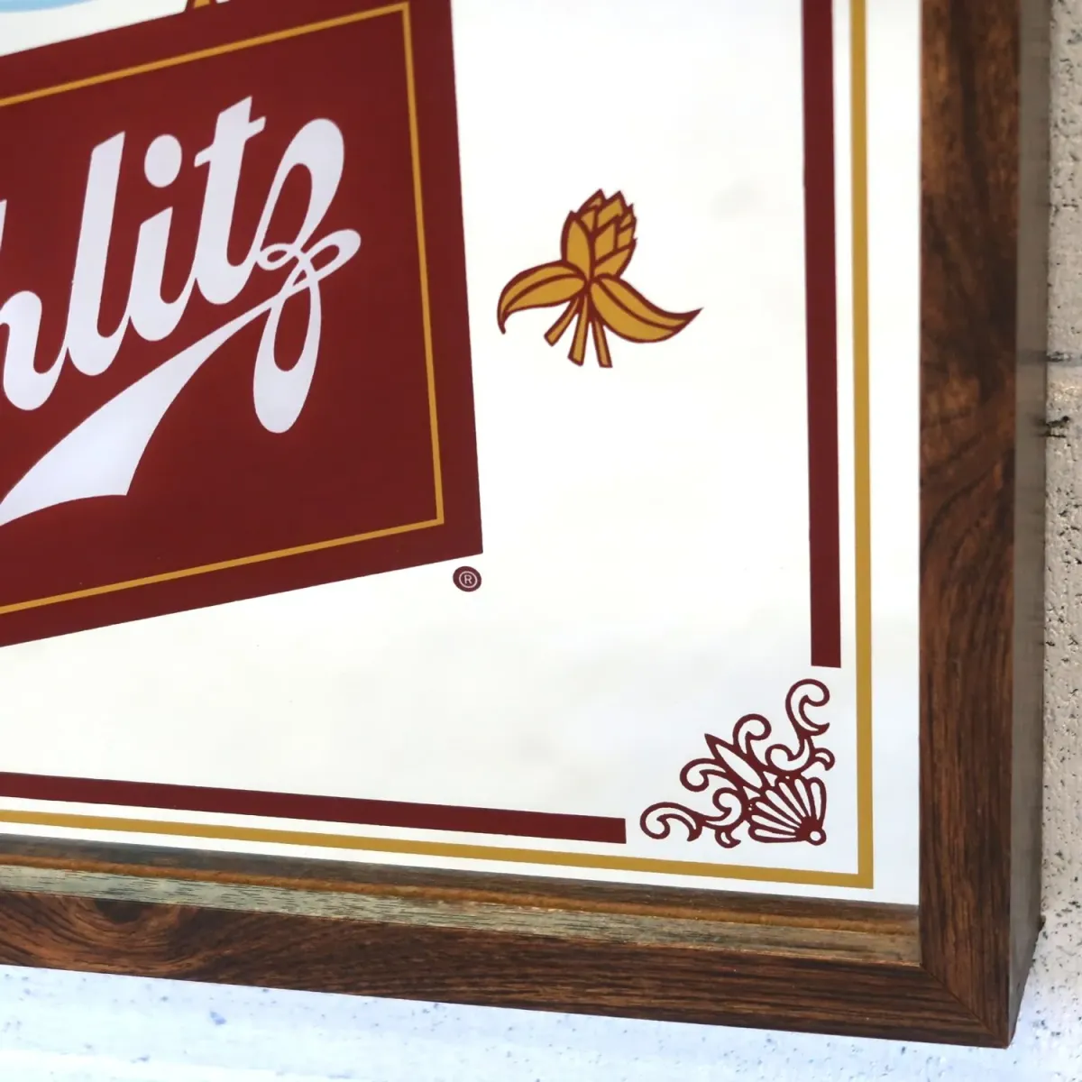 Schlitz ビンテージ パブミラークロック
