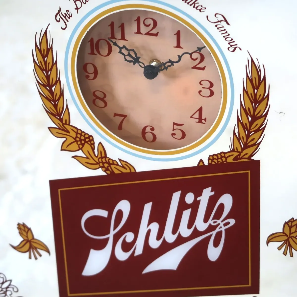 Schlitz ビンテージ パブミラークロック