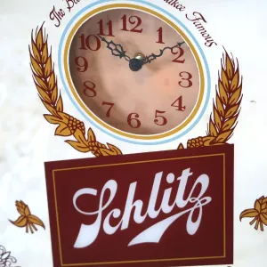 Schlitz ビンテージ パブミラークロック