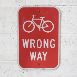 WRONG WAY ビンテージ ロードサイン