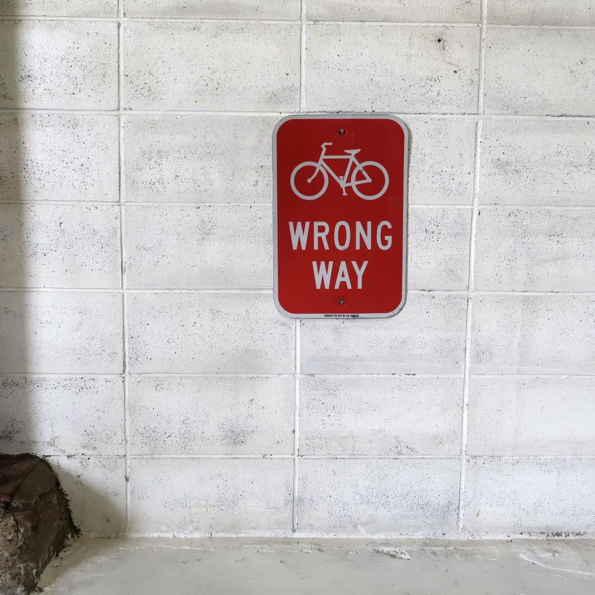 WRONG WAY ビンテージ ロードサイン