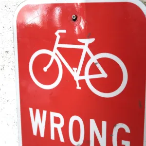 WRONG WAY ビンテージ ロードサイン