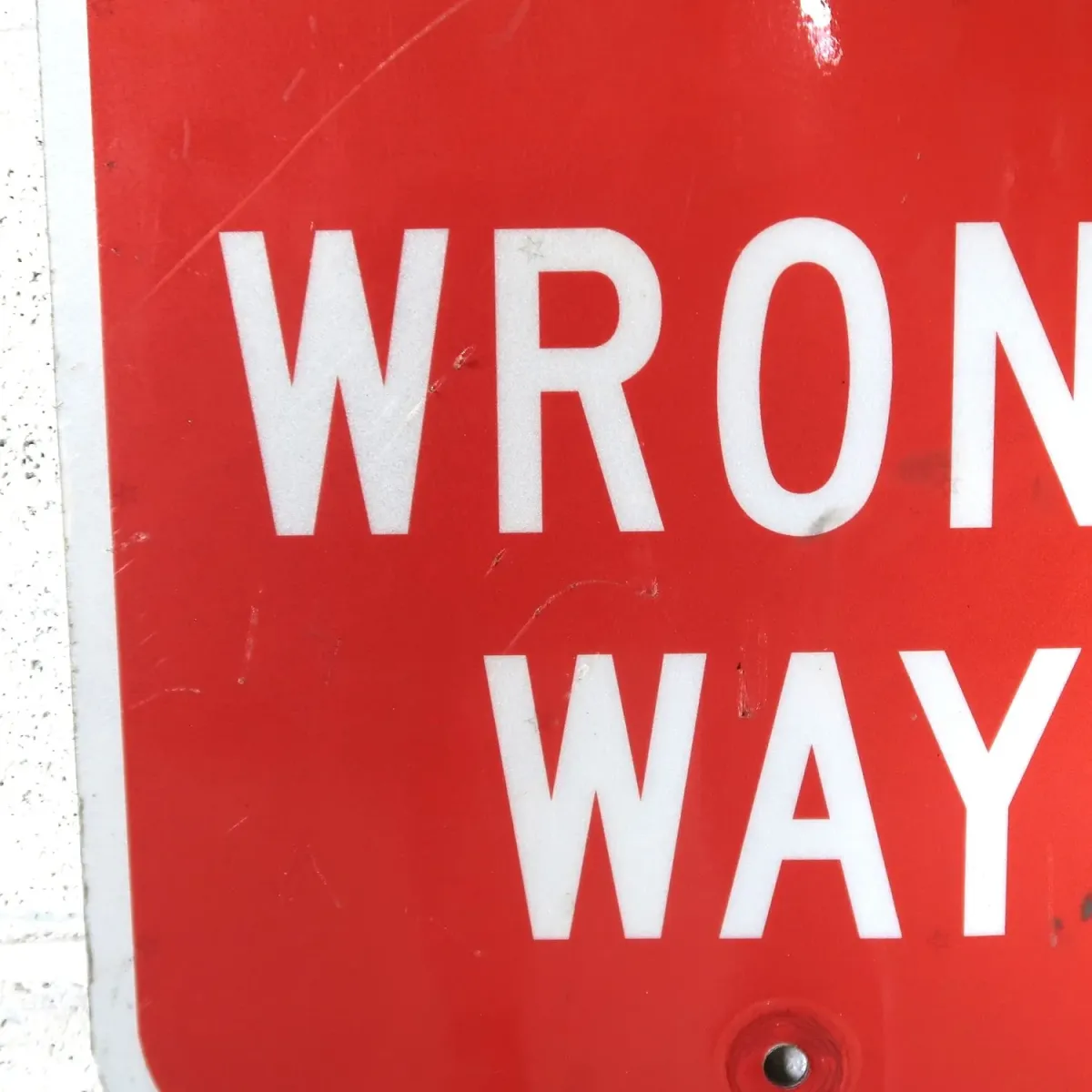 WRONG WAY ビンテージ ロードサイン