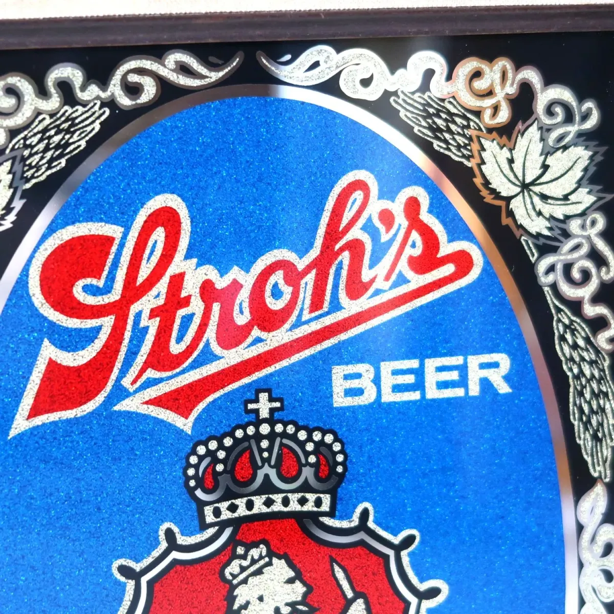 Stroh's ビンテージ パブミラー