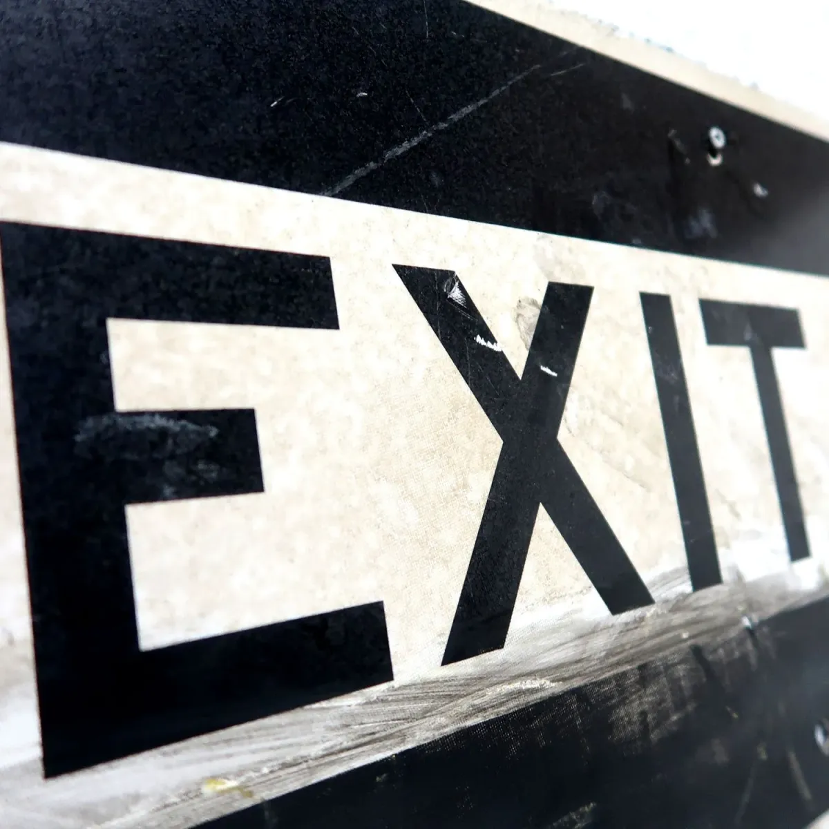 EXIT ビンテージ ロードサイン