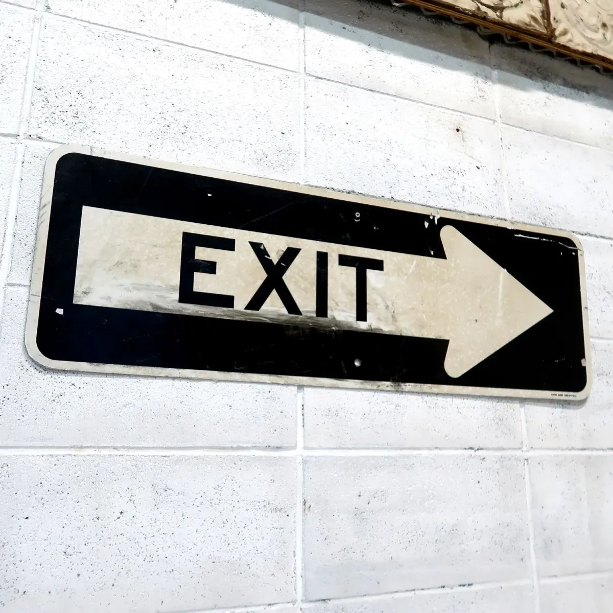 EXIT ビンテージ ロードサイン
