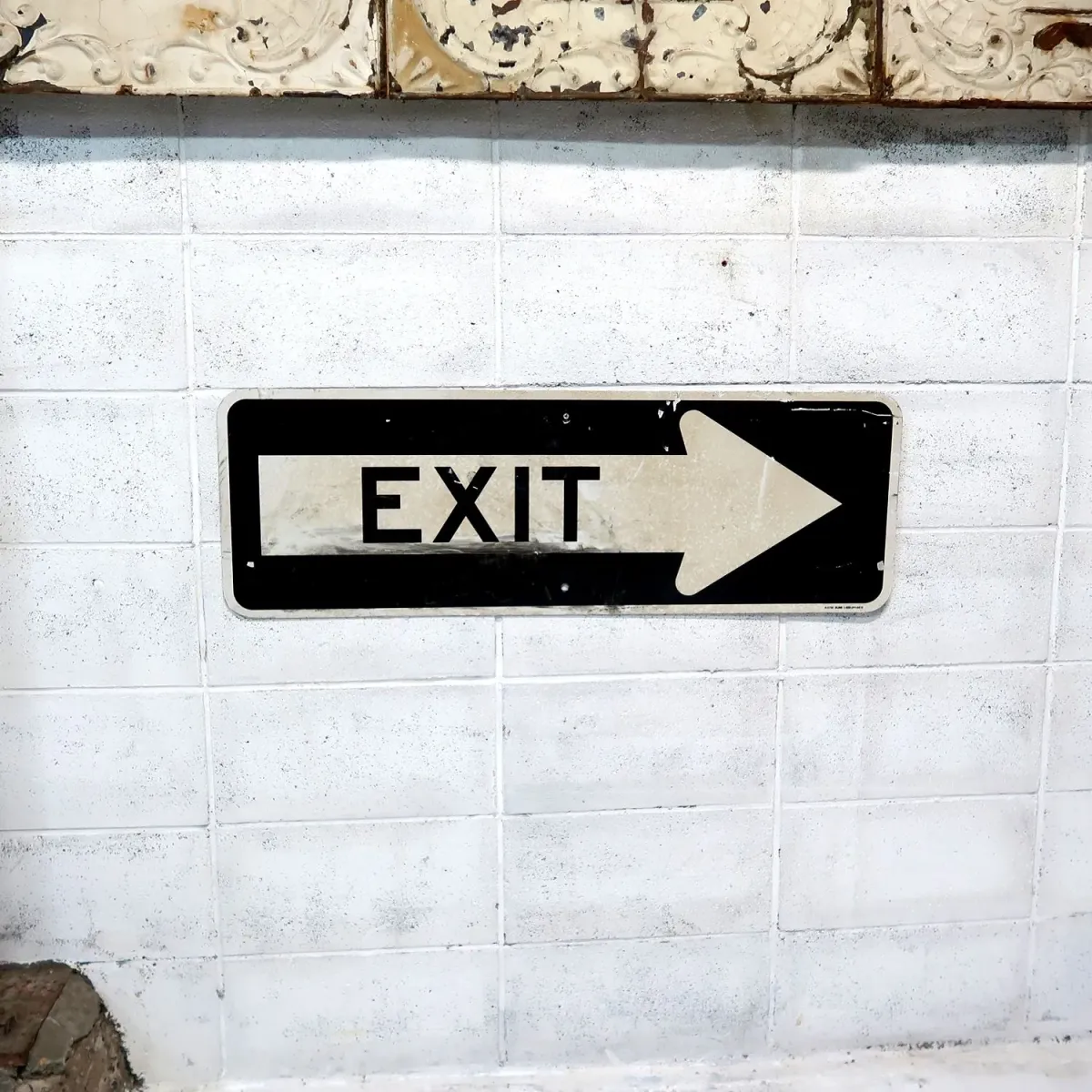 EXIT ビンテージ ロードサイン
