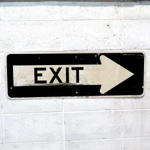 EXIT ビンテージ ロードサイン