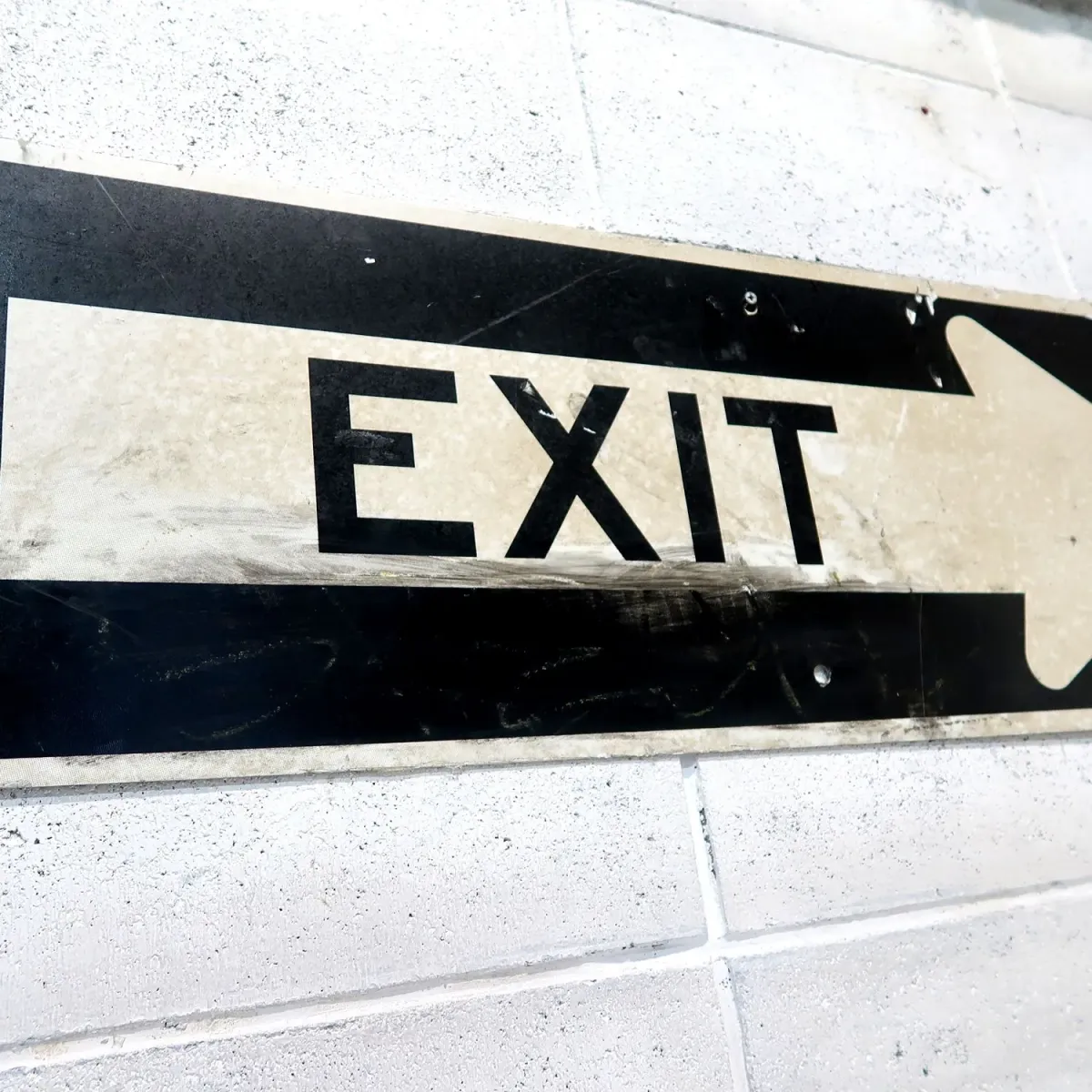 EXIT ビンテージ ロードサイン