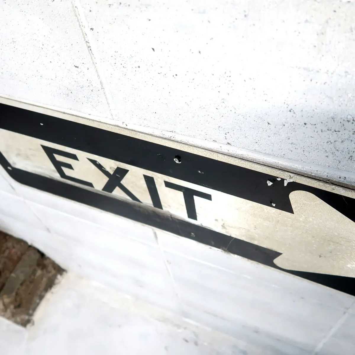 EXIT ビンテージ ロードサイン