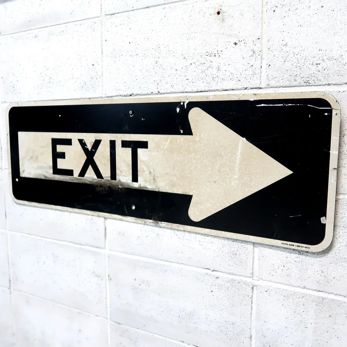 EXIT ビンテージ ロードサイン