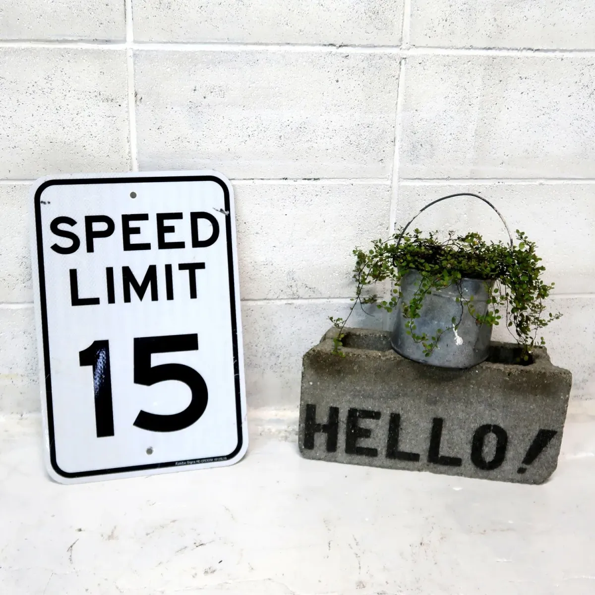 ロードサイン SPEED LIMIT 15