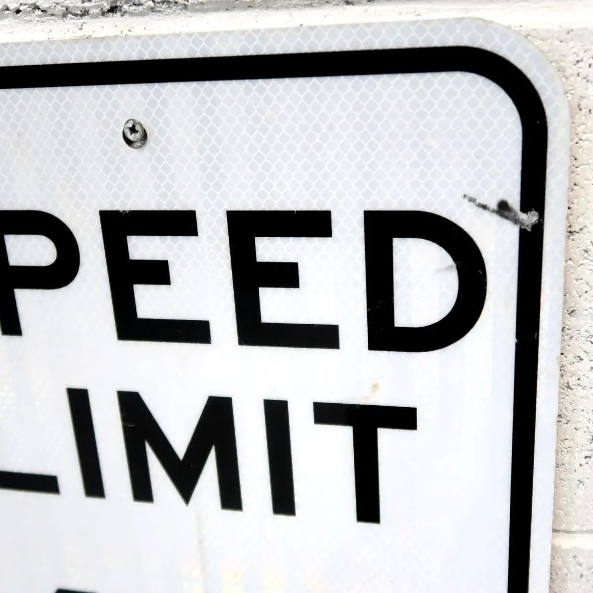 ロードサイン SPEED LIMIT 15