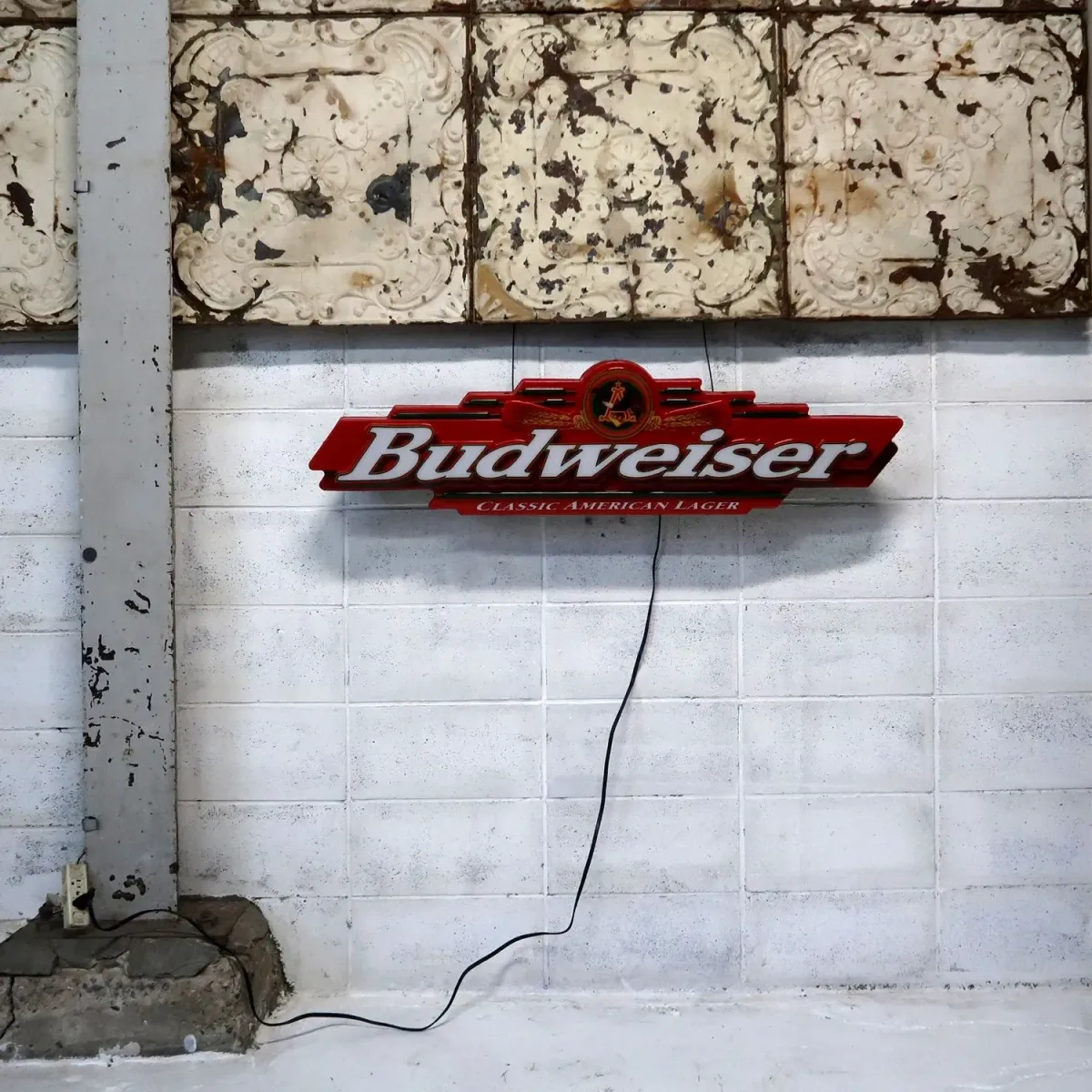 Budweiser ビンテージ ライトサイン