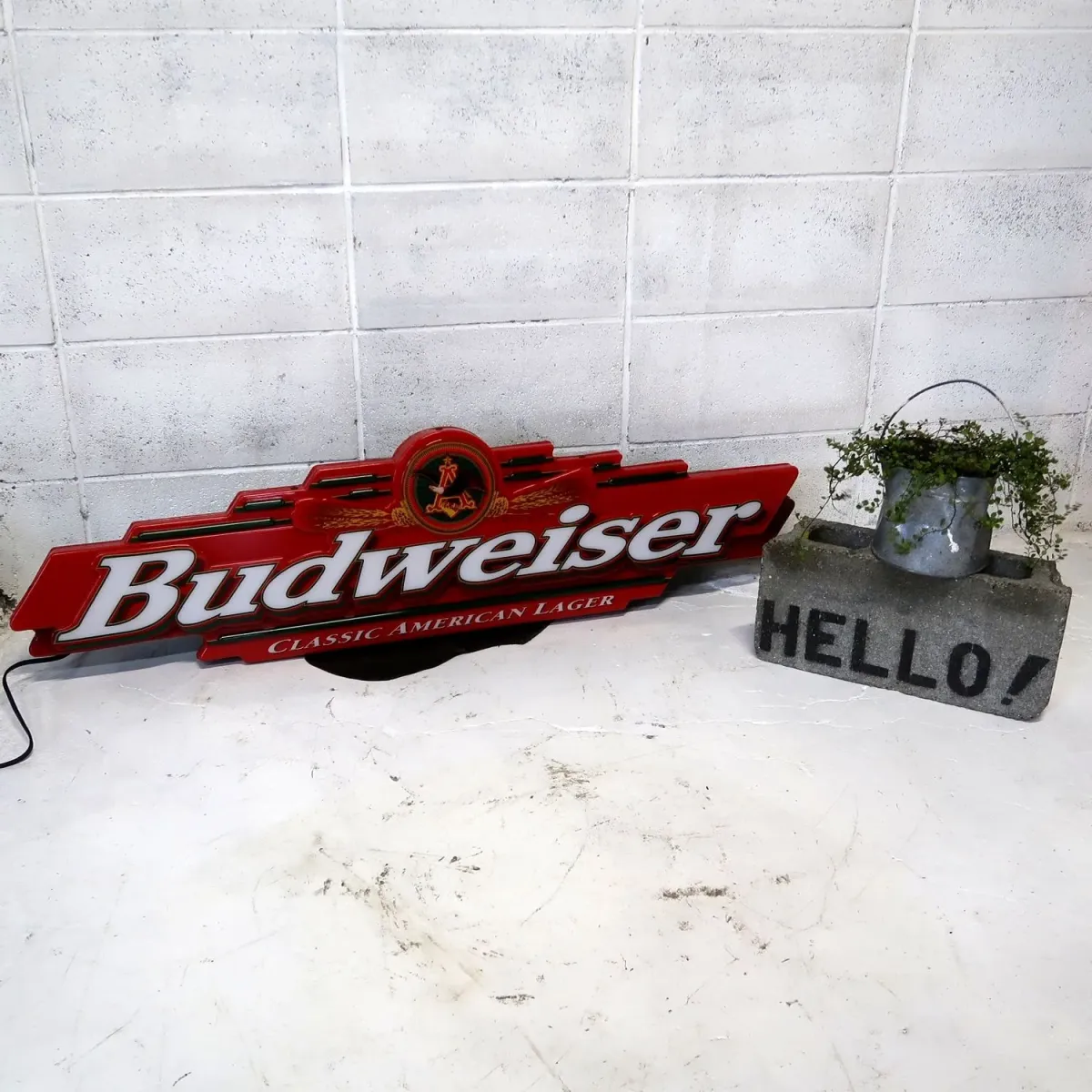 Budweiser ビンテージ ライトサイン