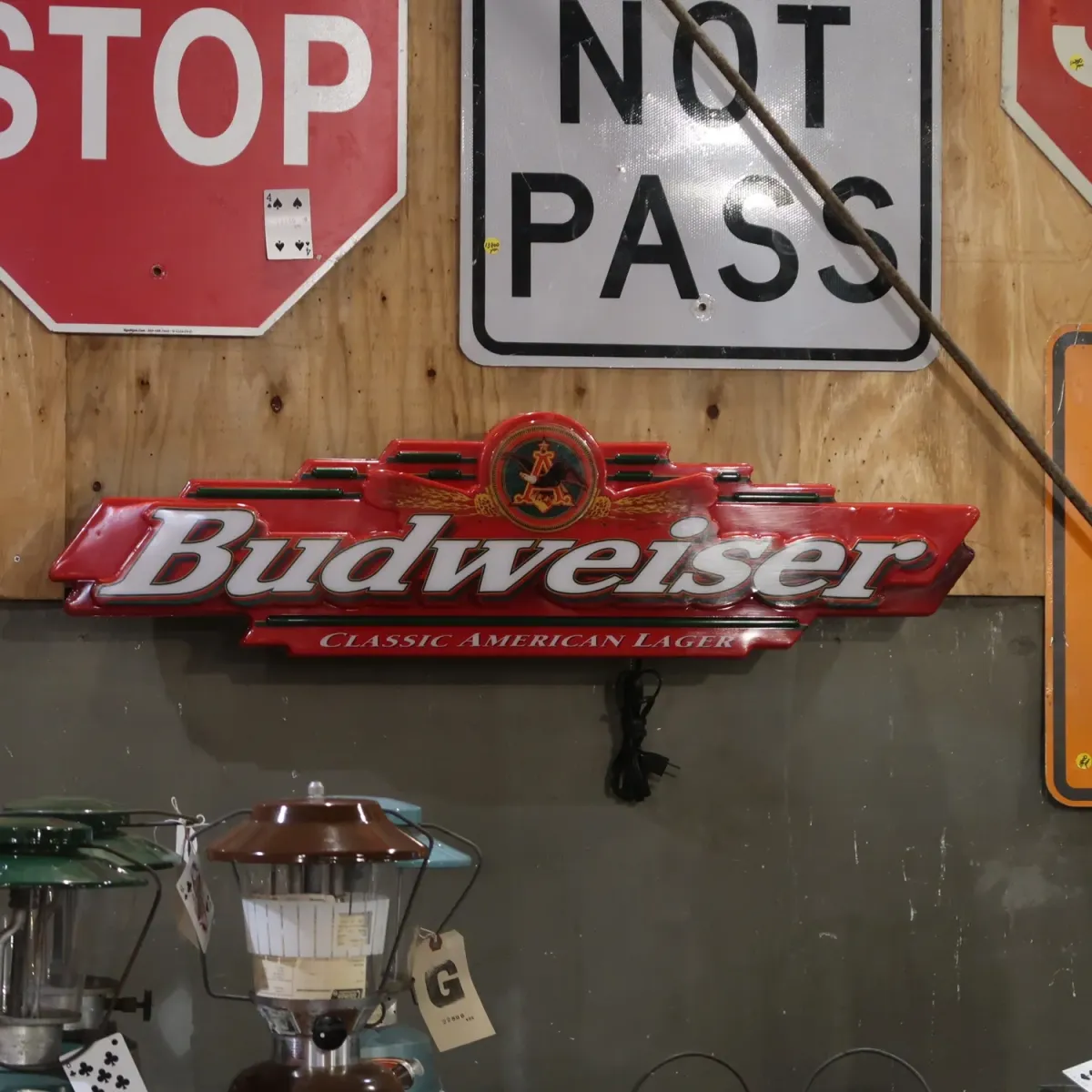 Budweiser ビンテージ ライトサイン