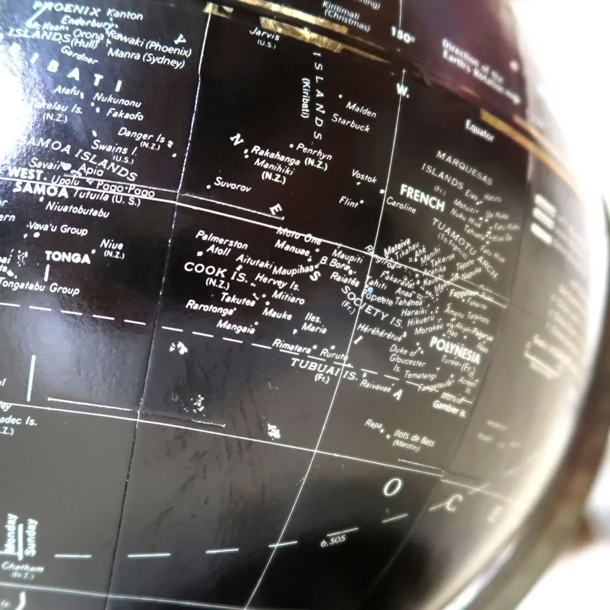 REPLOGLE社 黒地球儀 ブラックオーシャン