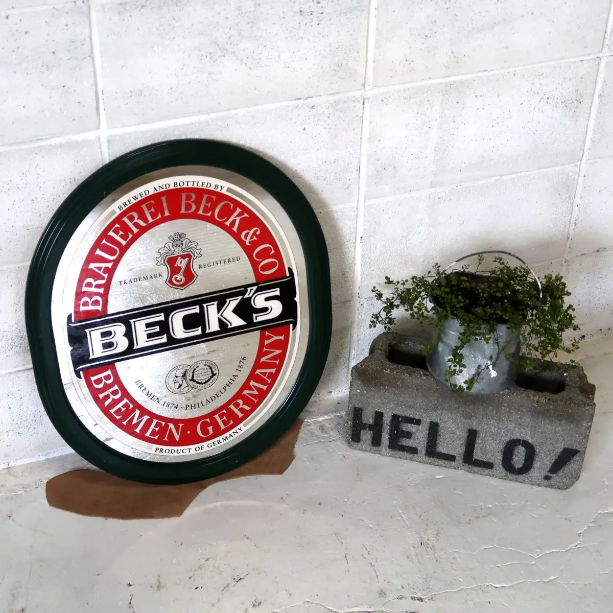 BECK'S ビンテージ パブミラー