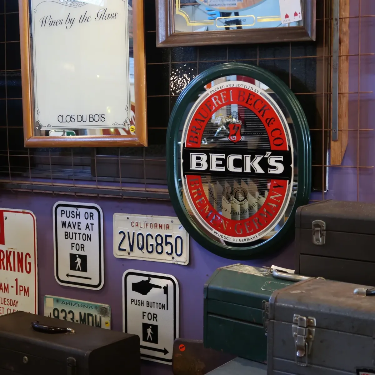 BECK'S ビンテージ パブミラー