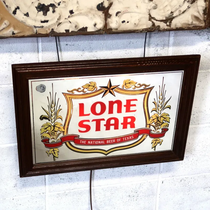LONE STAR ビンテージ ライトサインパブミラー