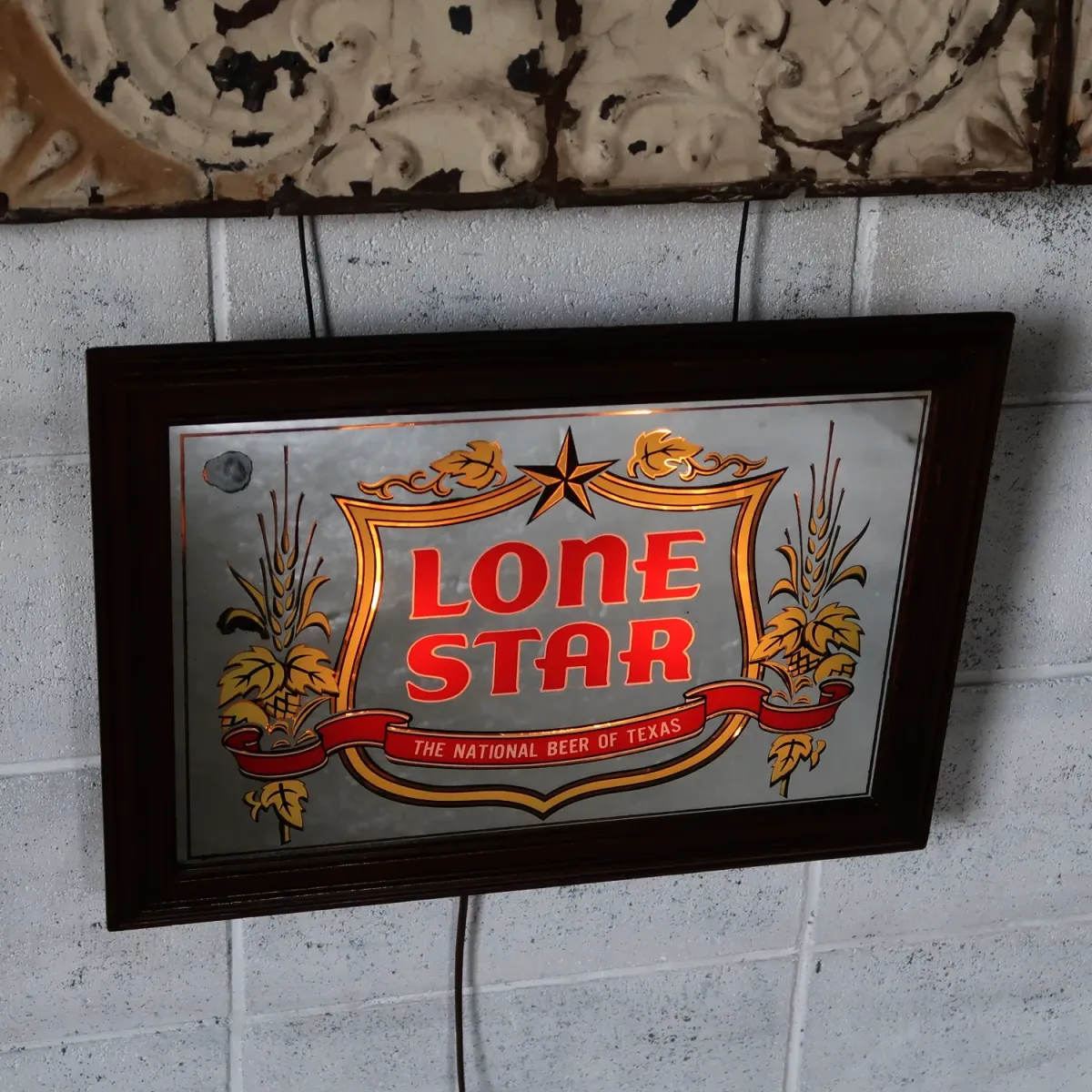 LONE STAR ビンテージ ライトサインパブミラー