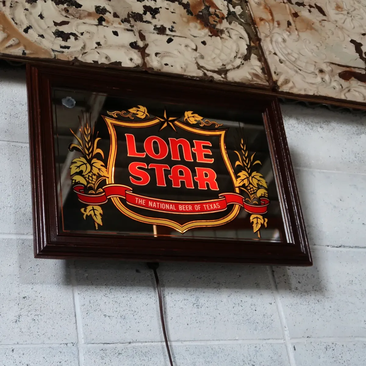 LONE STAR ビンテージ ライトサインパブミラー