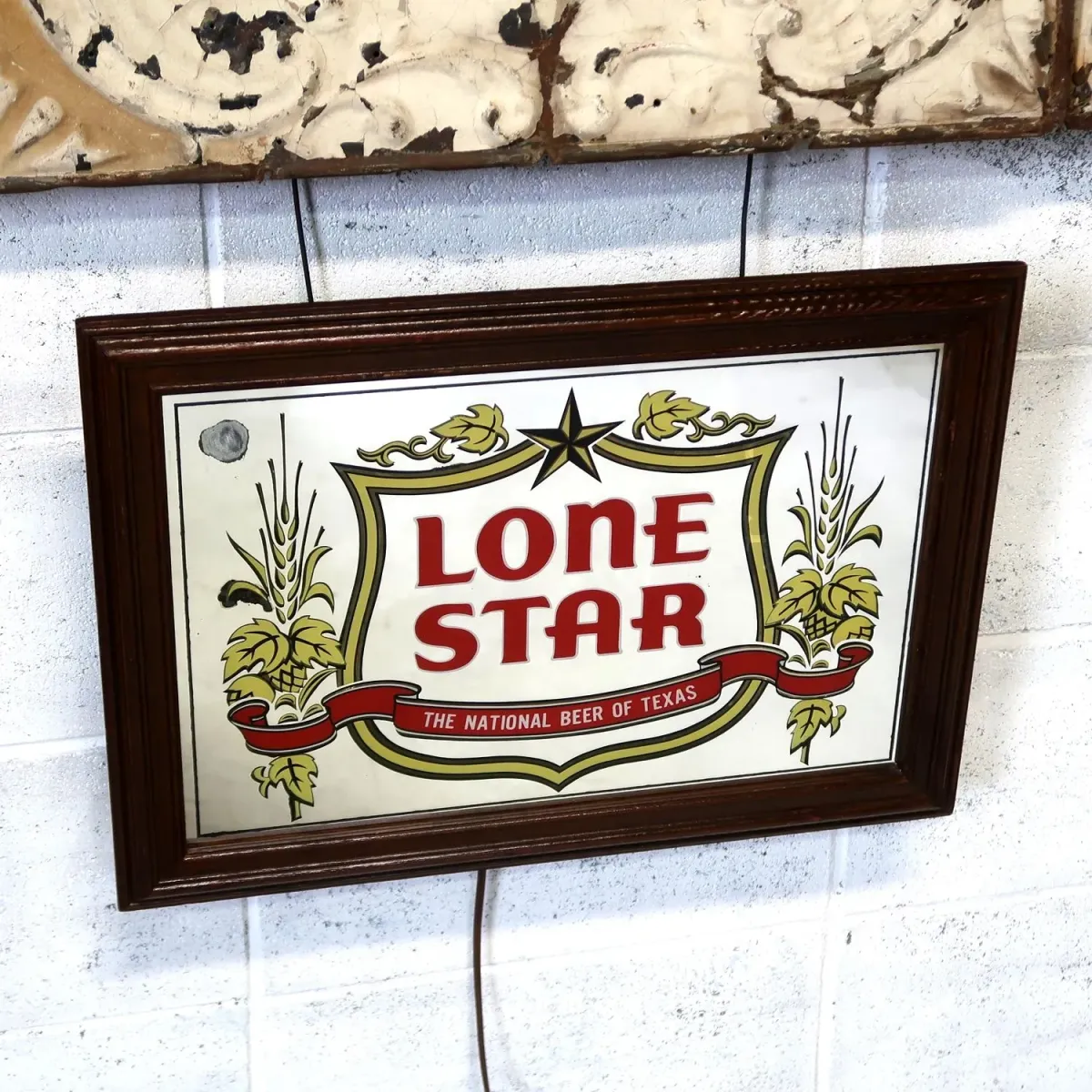 LONE STAR ビンテージ ライトサインパブミラー